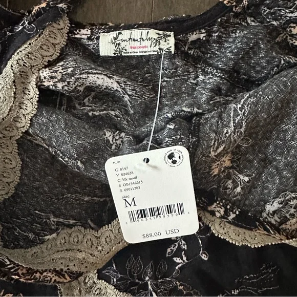 NWT Free People Intimately Slip My Mind Trapeze Dress Festival Romantic Size M - Picture 4 of 9